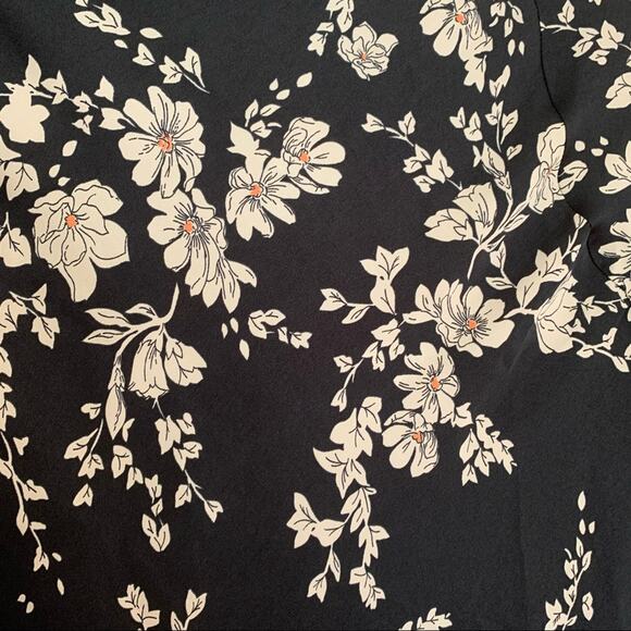 Free People Aries Black Floral Print Mini Dress Small - Picture 8 of 12